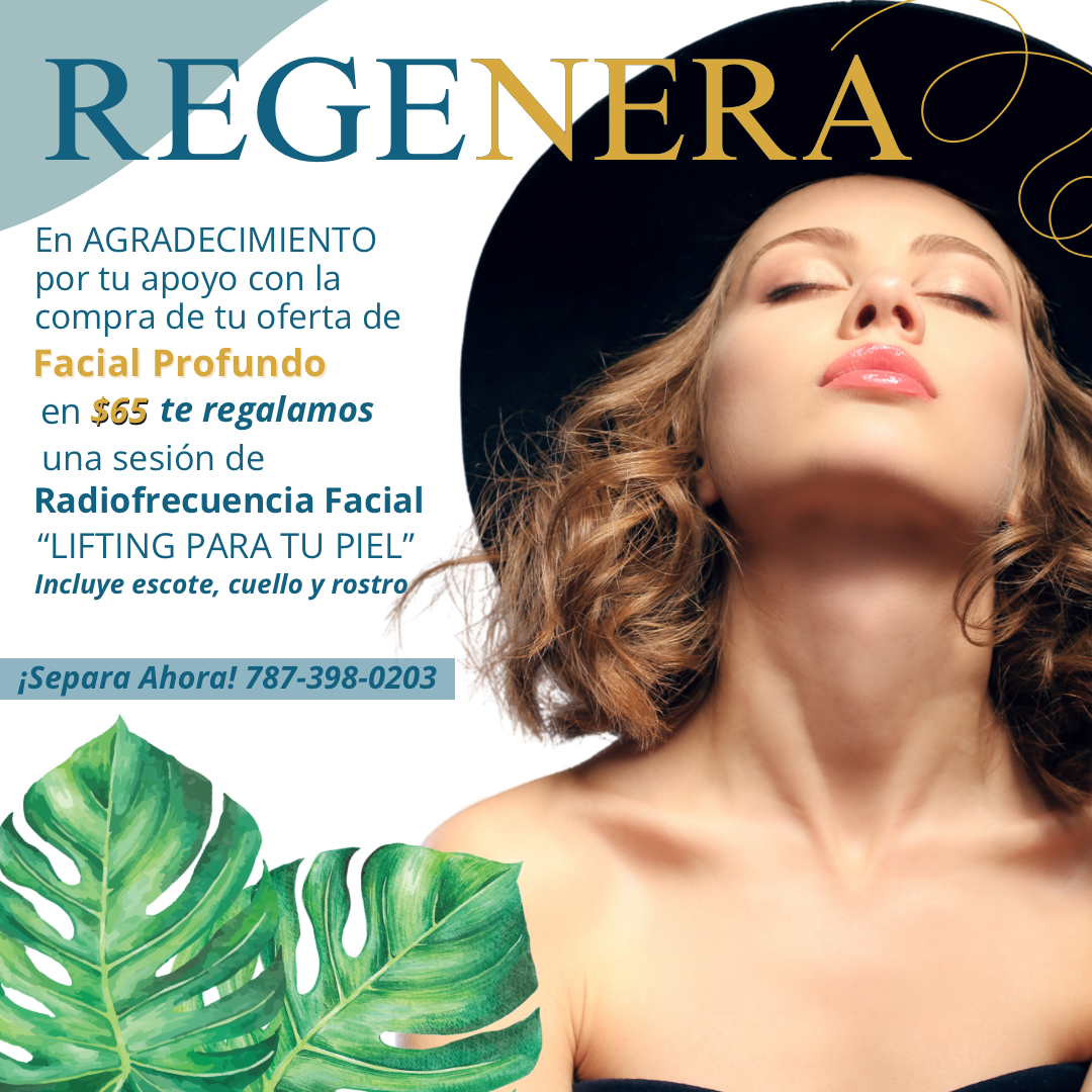 Facial Profundo y de regalo por su patrocinio Facelift sin Cirugia- Radiofrecuencia Facial sesión individual