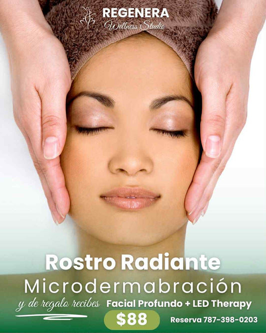 Microdermoabrasión+ Facial Limpieza Profunda+ LED therapy Oferta